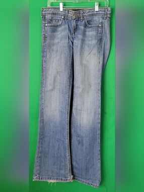 Stone Love Light Blue Womens Wide-Leg Flare Jeans Junior Size 5 Y2k